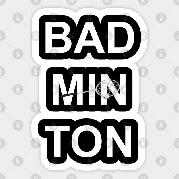 BADMINTON Sticker by Design by Nara